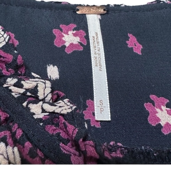 Free People Romantic Ruffles Calico Midi Dress Size S - Picture 13 of 14